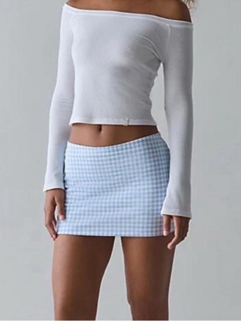 Urban Outfitters Out From Under Bec Gingham Mini Skirt skort medium